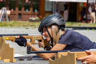 Tir laser et biathlon - Le Corbier
