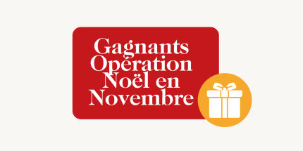 🎄✨ Résultats de l’opération "Instants Gagnants : Noël en Novembre" à Cognac ! 🎁