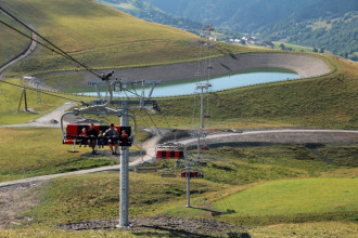 Montée en télésiège Charvin Express