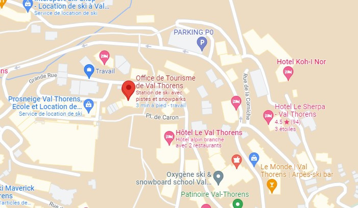 Visualiser dans maps 